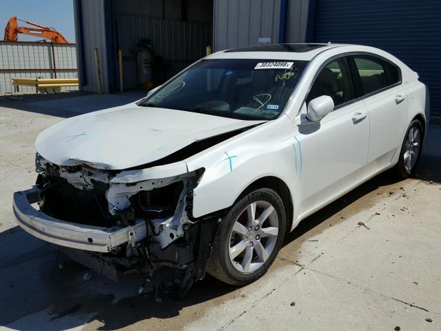 19UUA8F29EA001575 - 2014 ACURA TL WHITE photo 2