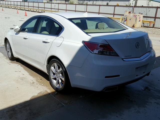 19UUA8F29EA001575 - 2014 ACURA TL WHITE photo 3