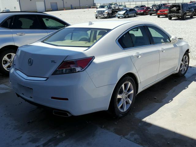 19UUA8F29EA001575 - 2014 ACURA TL WHITE photo 4