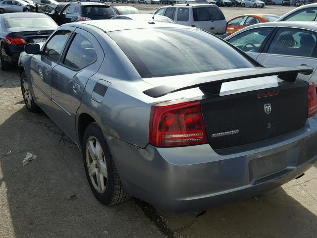 2B3KK53H97H687827 - 2007 DODGE CHARGER R/ GRAY photo 3