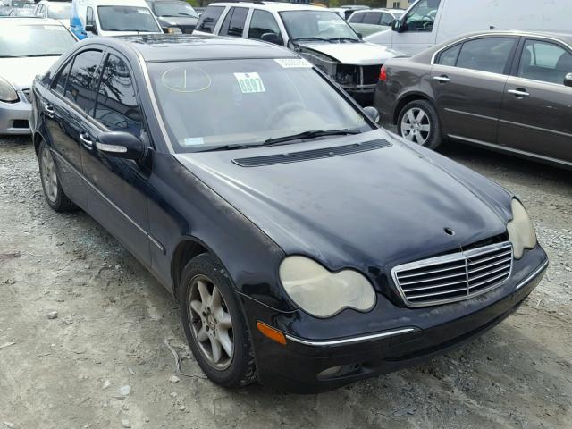 WDBRF64JX2F168660 - 2002 MERCEDES-BENZ C 320 BLACK photo 1