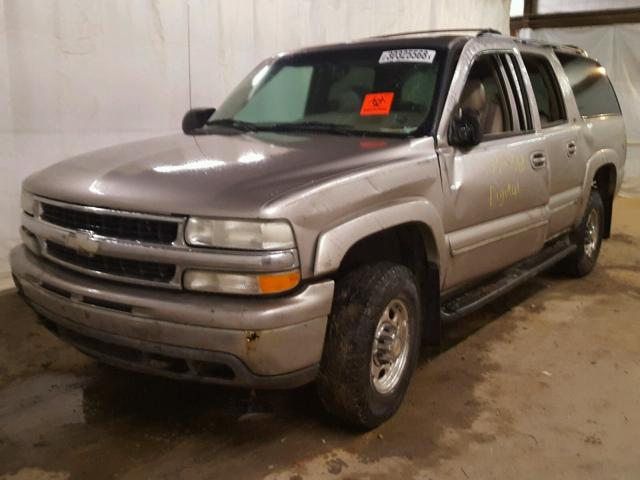 3GNGK26G73G148047 - 2003 CHEVROLET SUBURBAN K SILVER photo 2