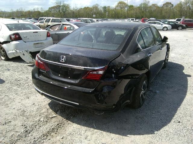 1HGCR2F30GA184314 - 2016 HONDA ACCORD LX BLACK photo 4