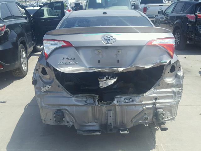 5YFBPRHE3EP091173 - 2014 TOYOTA COROLLA EC 灰色 照片 9