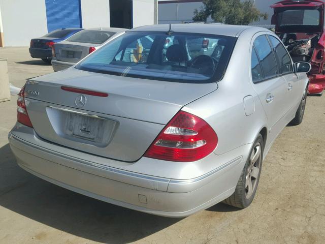 WDBUF70J04A461392 - 2004 MERCEDES-BENZ E 500 SILVER photo 4