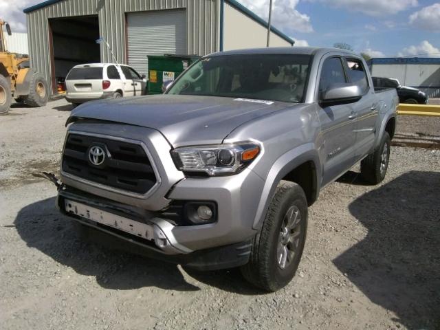 5TFAX5GN7GX052693 - 2016 TOYOTA TACOMA DOU SILVER photo 2