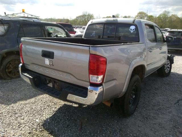 5TFAX5GN7GX052693 - 2016 TOYOTA TACOMA DOU SILVER photo 4