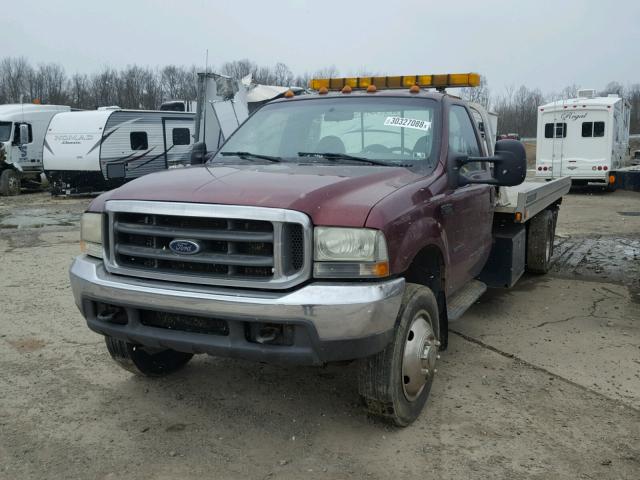 1FDAF56FXYEE24744 - 2000 FORD F550 SUPER MAROON photo 2