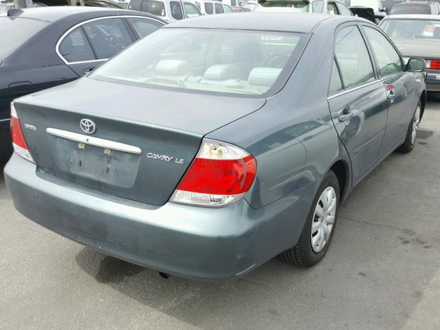 4T1BE32K65U079809 - 2005 TOYOTA CAMRY LE GREEN photo 4