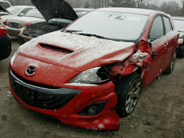 JM1BL1H4XA1277828 - 2010 MAZDA SPEED 3 RED photo 2