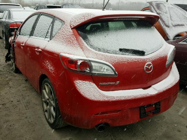 JM1BL1H4XA1277828 - 2010 MAZDA SPEED 3 RED photo 3