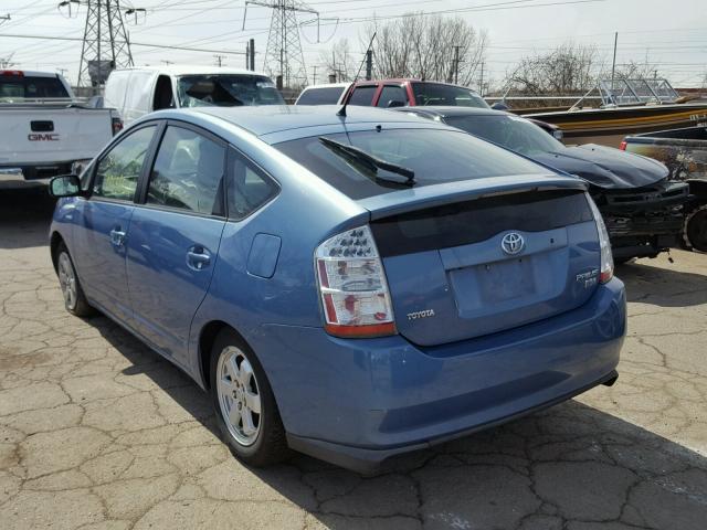 JTDKB20U977562630 - 2007 TOYOTA PRIUS BLUE photo 3