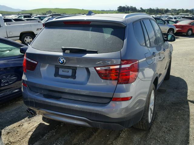 5UXWZ7C53G0T43264 - 2016 BMW X3 SDRIVE2 SILVER photo 4