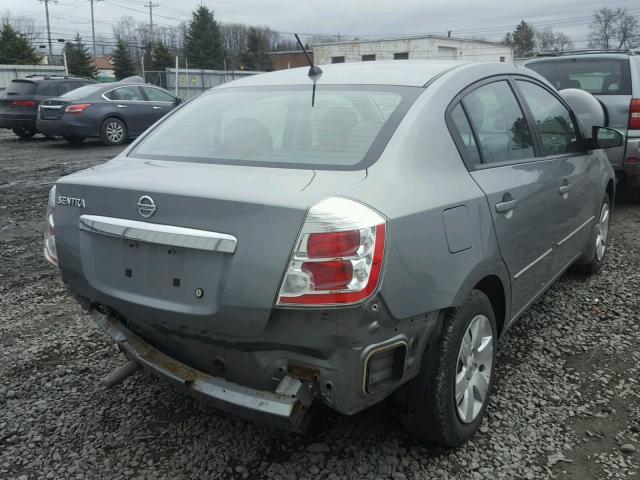 3N1AB6AP7AL615603 - 2010 NISSAN SENTRA 2.0 SILVER photo 4