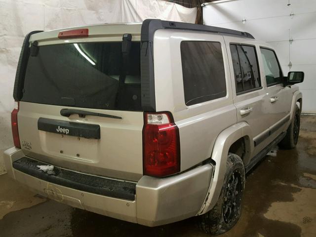 1J8HG48K67C694352 - 2007 JEEP COMMANDER SILVER photo 4