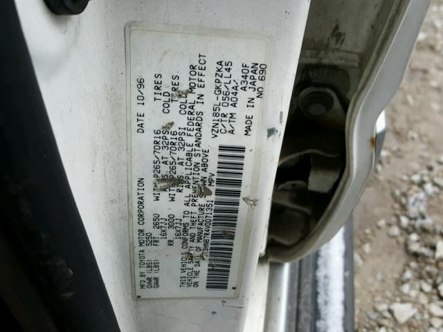 JT3HN87R4V0071351 - 1997 TOYOTA 4RUNNER LI WHITE photo 10