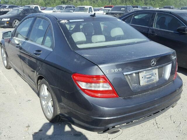 WDDGF8BB2BR145989 - 2011 MERCEDES-BENZ C 300 4MAT CHARCOAL photo 3