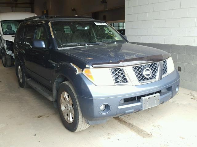 5N1AR18U65C791529 - 2005 NISSAN PATHFINDER BLUE photo 1