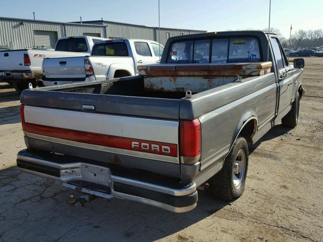 1FTDF15Y8LKA52957 - 1990 FORD F150 GRAY photo 4