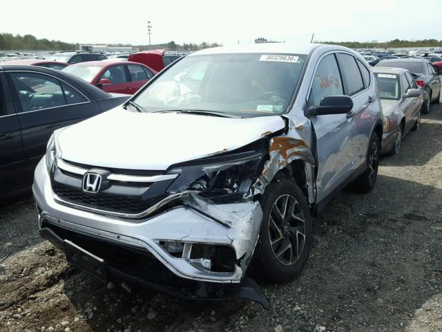 2HKRM4H4XGH635542 - 2016 HONDA CR-V SE SILVER photo 9