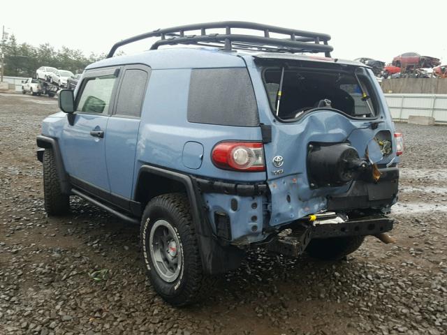 JTEBU4BF3EK200870 - 2014 TOYOTA FJ CRUISER BLUE photo 3