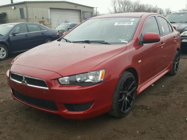 JA32U2FU8EU010048 - 2014 MITSUBISHI LANCER ES/ RED photo 2