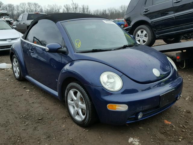 3VWCD21Y74M303732 - 2004 VOLKSWAGEN NEW BEETLE BLUE photo 1