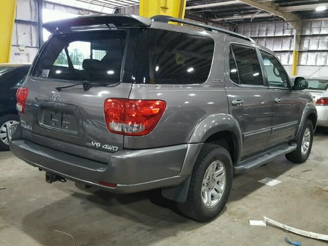 5TDBT48A16S265150 - 2006 TOYOTA SEQUOIA LI GRAY photo 4