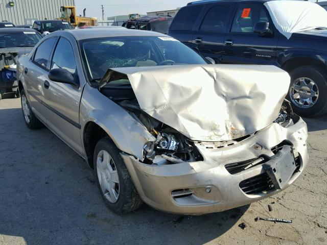 1B3EL36X93N518216 - 2003 DODGE STRATUS SE GOLD photo 1