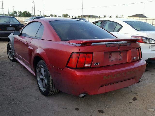 1FAFP42X22F160037 - 2002 FORD MUSTANG GT RED photo 3