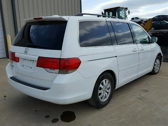 5FNRL38718B403449 - 2008 HONDA ODYSSEY EX WHITE photo 4