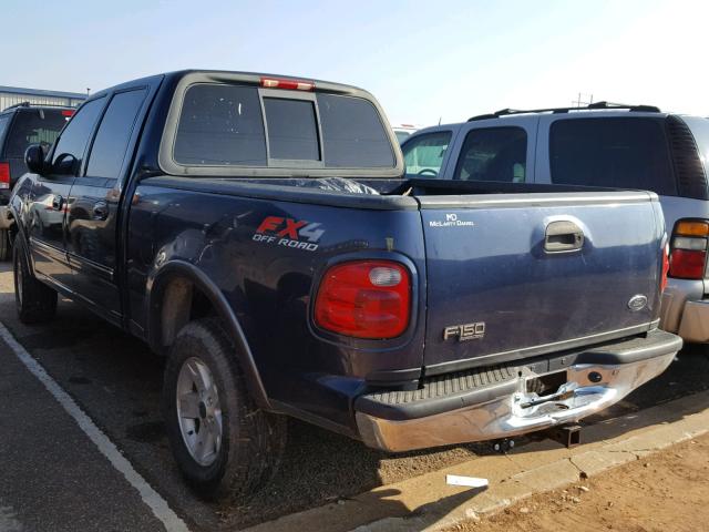 1FTRW08L13KA37264 - 2003 FORD F150 SUPER BLUE photo 3