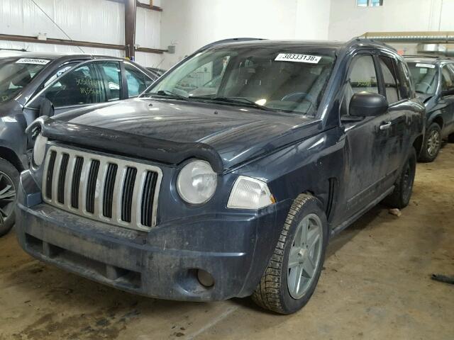 1J8FF47WX8D538096 - 2008 JEEP COMPASS SP BLUE photo 2