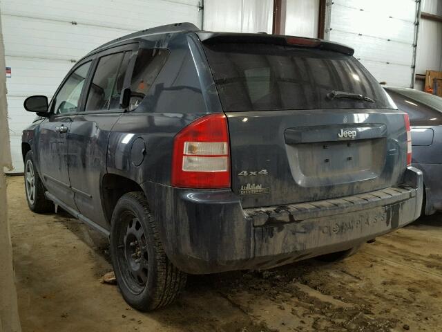 1J8FF47WX8D538096 - 2008 JEEP COMPASS SP BLUE photo 3