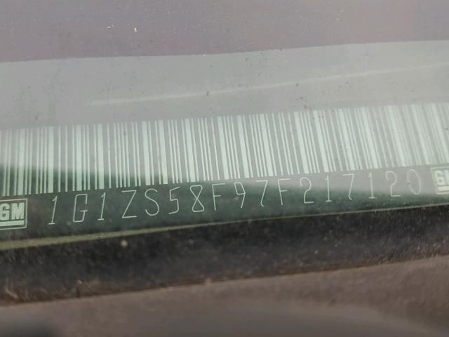 1G1ZS58F97F217120 - 2007 CHEVROLET MALIBU LS 棕色 照片 10