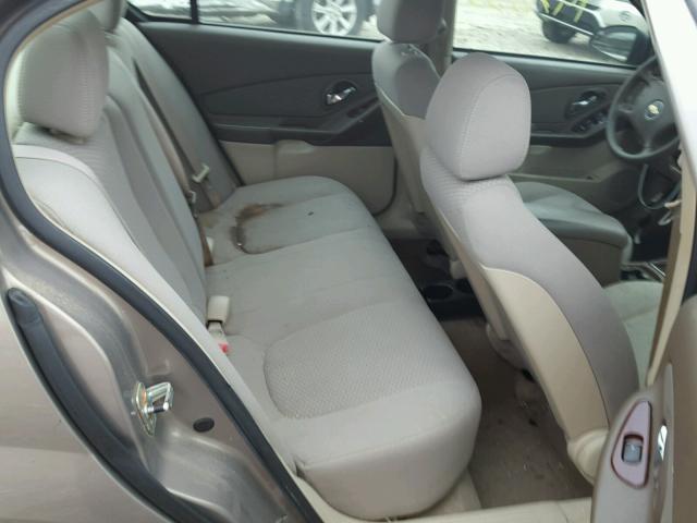 1G1ZS58F97F217120 - 2007 CHEVROLET MALIBU LS 棕色 照片 6