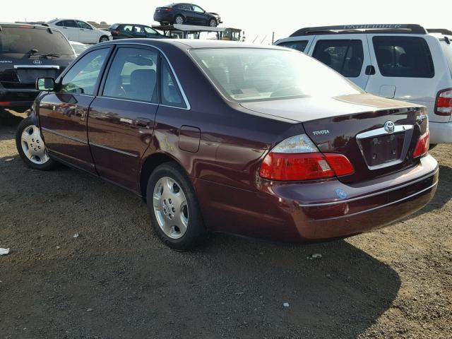 4T1BF28B74U367724 - 2004 TOYOTA AVALON XL BURGUNDY photo 3