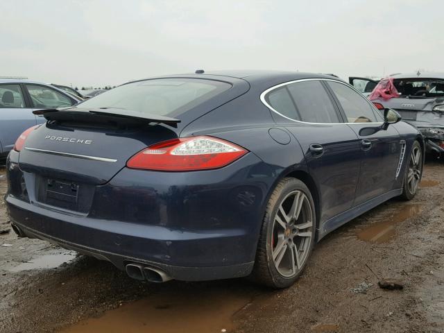 WP0AC2A76AL090550 - 2010 PORSCHE PANAMERA T BLUE photo 4