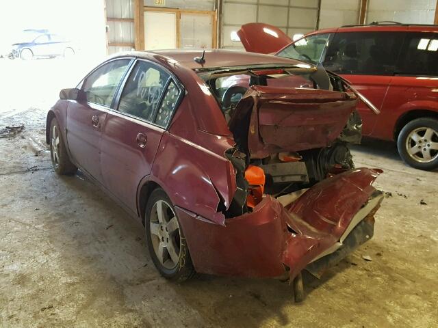 1G8AL58FX6Z104141 - 2006 SATURN ION LEVEL BURGUNDY photo 3