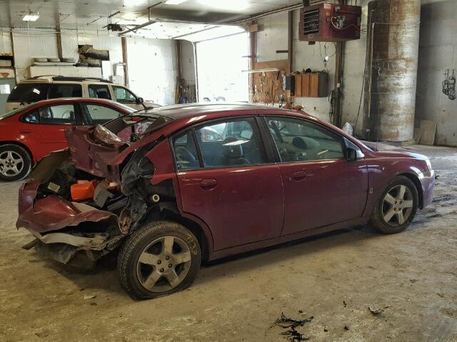 1G8AL58FX6Z104141 - 2006 SATURN ION LEVEL BURGUNDY photo 9