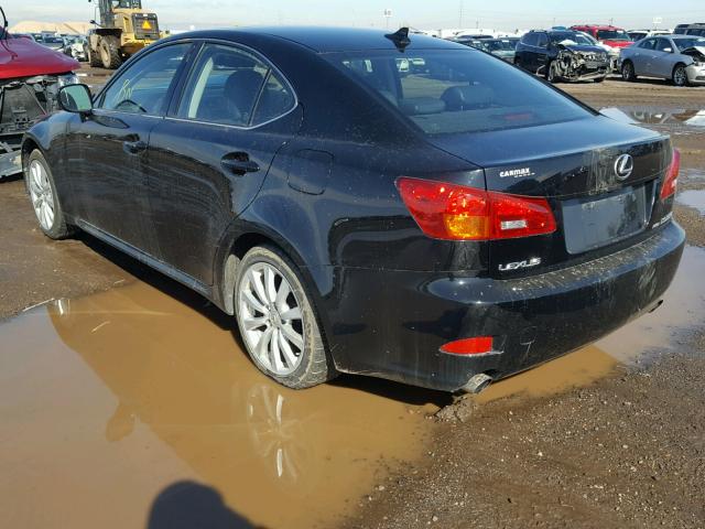 JTHCK262585025887 - 2008 LEXUS IS 250 BLACK photo 3