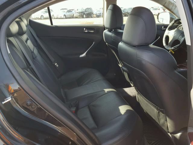 JTHCK262585025887 - 2008 LEXUS IS 250 BLACK photo 6