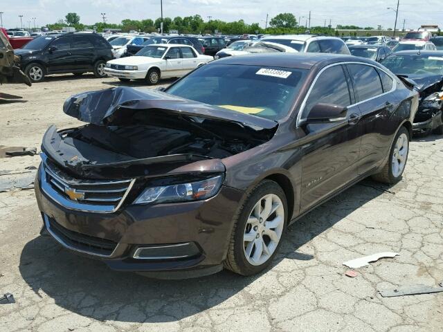 2G1125S33F9267370 - 2015 CHEVROLET IMPALA LT GRAY photo 2