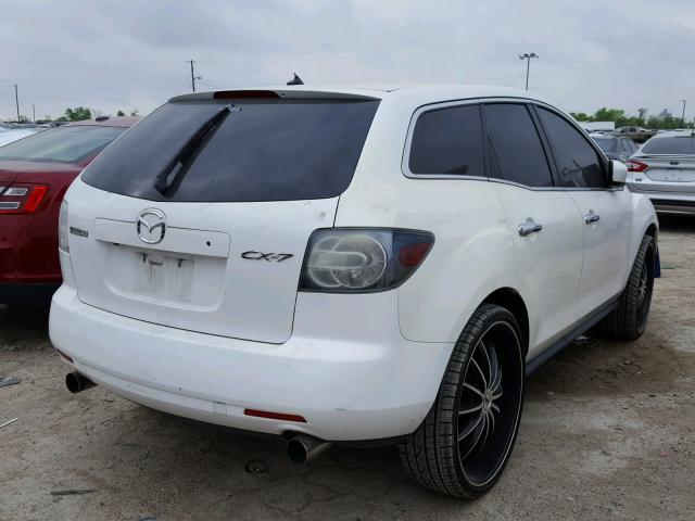 JM3ER29L070136912 - 2007 MAZDA CX-7 WHITE photo 4