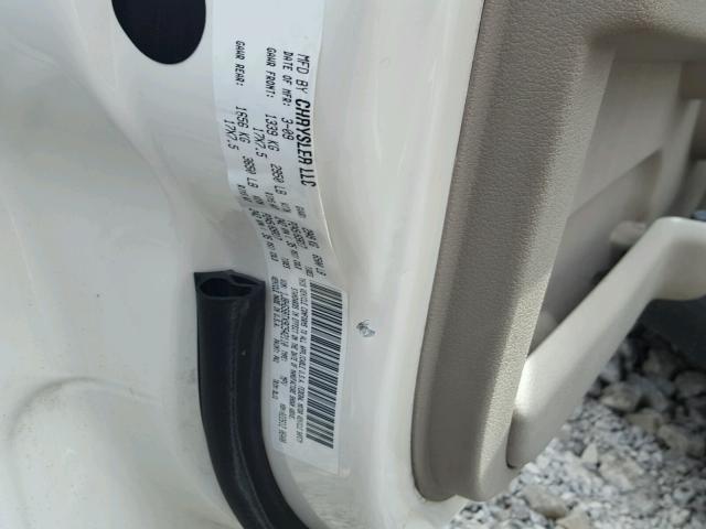 1J8HG58TX9C542110 - 2009 JEEP COMMANDER WHITE photo 10