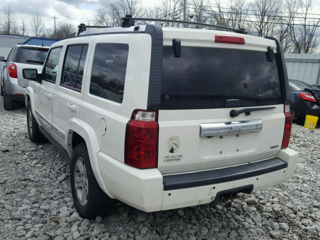 1J8HG58TX9C542110 - 2009 JEEP COMMANDER WHITE photo 3