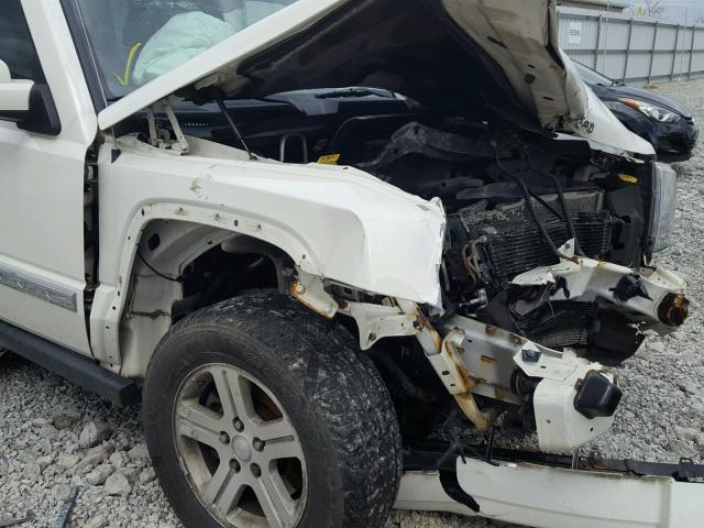 1J8HG58TX9C542110 - 2009 JEEP COMMANDER WHITE photo 9
