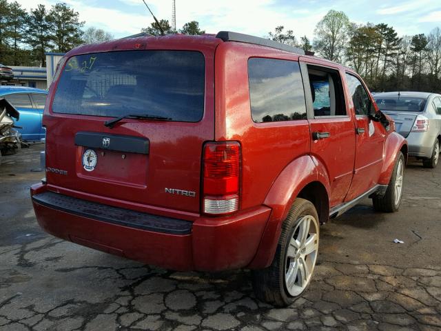 1D4PT4GK0BW517290 - 2011 DODGE NITRO HEAT RED photo 4