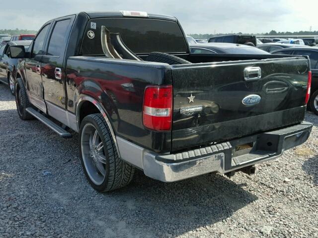 1FTRW12W06FA96313 - 2006 FORD F150 SUPER BLACK photo 3