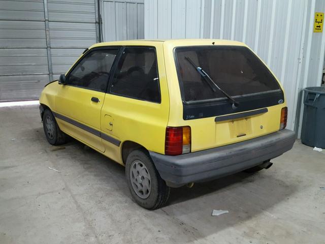 KNJPT07H4L6145686 - 1990 FORD FESTIVA LX YELLOW photo 3